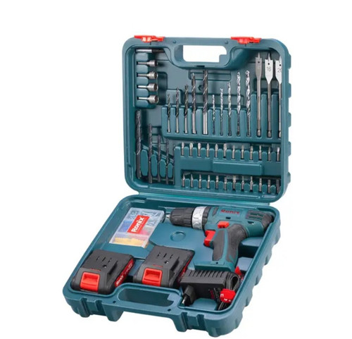 کیت دریل شارژی چکشی دو باطری رونیکس مدل rs_8019
